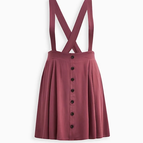 Torrid Plus Size 3X Mini Challis Mauve Skirtall - Picture 4 of 4